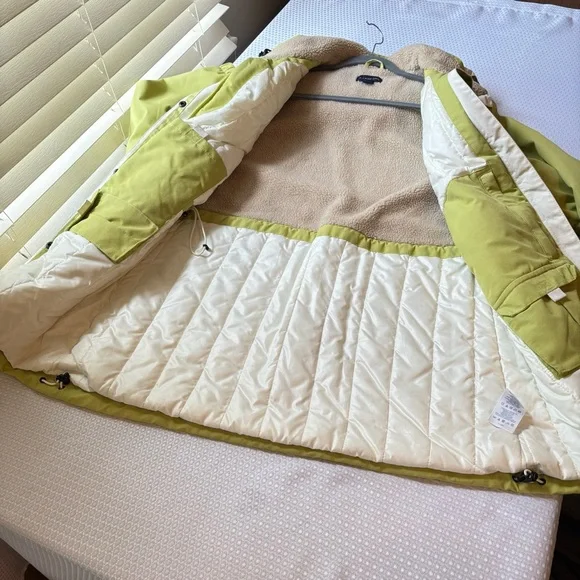 Lands' End Cream Sherpa Lined Jacket - Picture 9 of 10